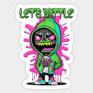 Lets Battle Sticker